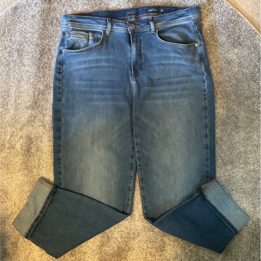 J. Jill Ankle Cuff Jeans Sz.16R High-rise, Straight leg (Cuff can be taken out)!